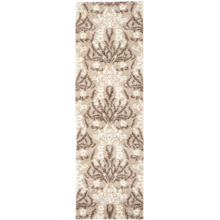 SAFAVIEH Florida Shag SG457-1311 Beige / Cream Rug Image 1