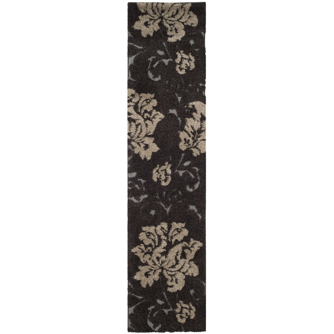 SAFAVIEH SG458-2879 Florida Shag Dark Brown / Smoke Image 1