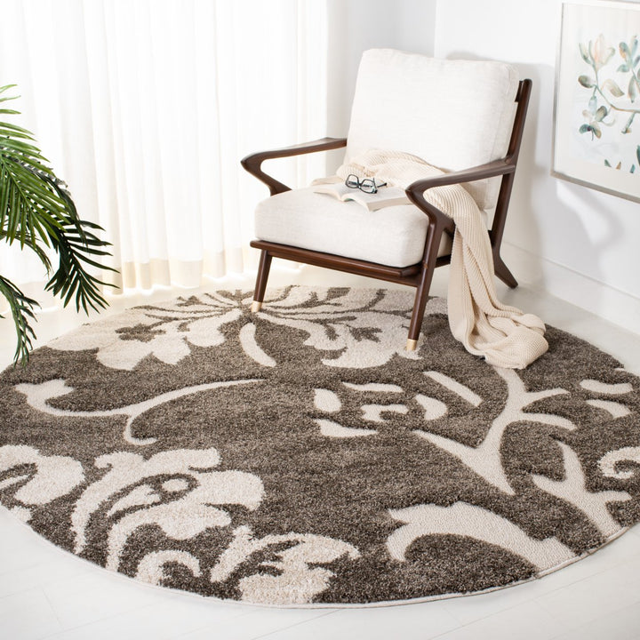 SAFAVIEH Florida Shag SG458-7913 Smoke / Beige Rug Image 2