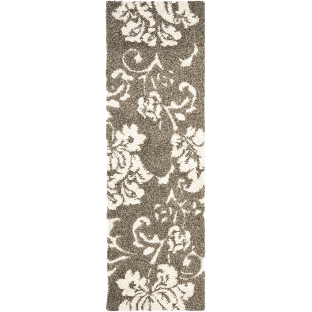 SAFAVIEH Florida Shag SG458-7913 Smoke / Beige Rug Image 1