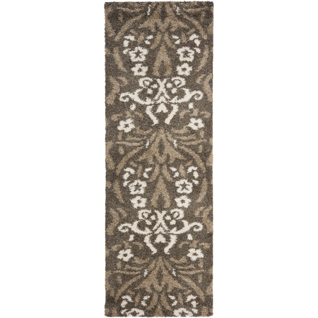 SAFAVIEH Florida Shag SG457-7913 Smoke / Beige Rug Image 3