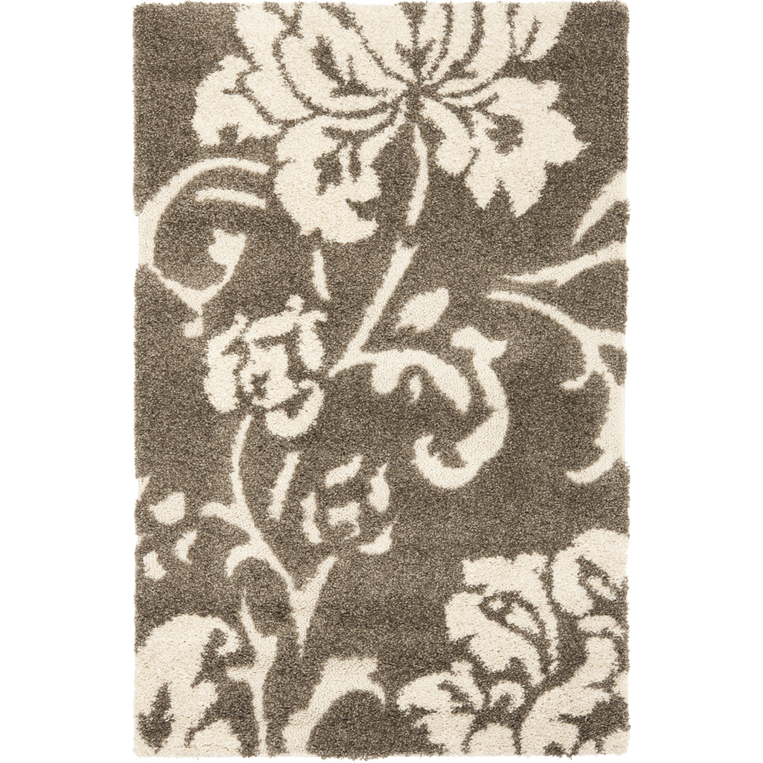 SAFAVIEH Florida Shag SG458-7913 Smoke / Beige Rug Image 8