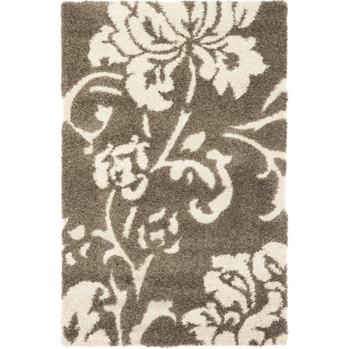 SAFAVIEH Florida Shag SG458-7913 Smoke / Beige Rug Image 1