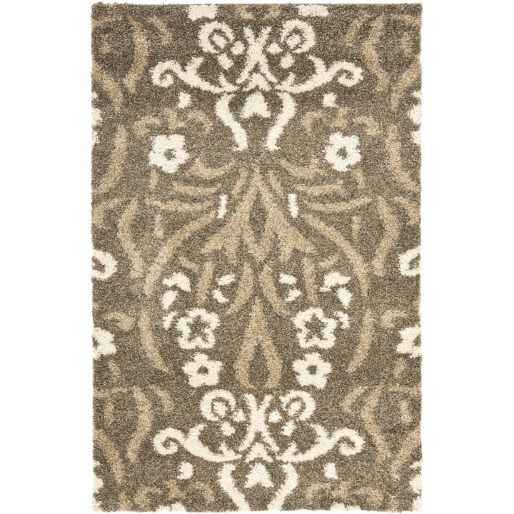 SAFAVIEH Florida Shag SG457-7913 Smoke / Beige Rug Image 6