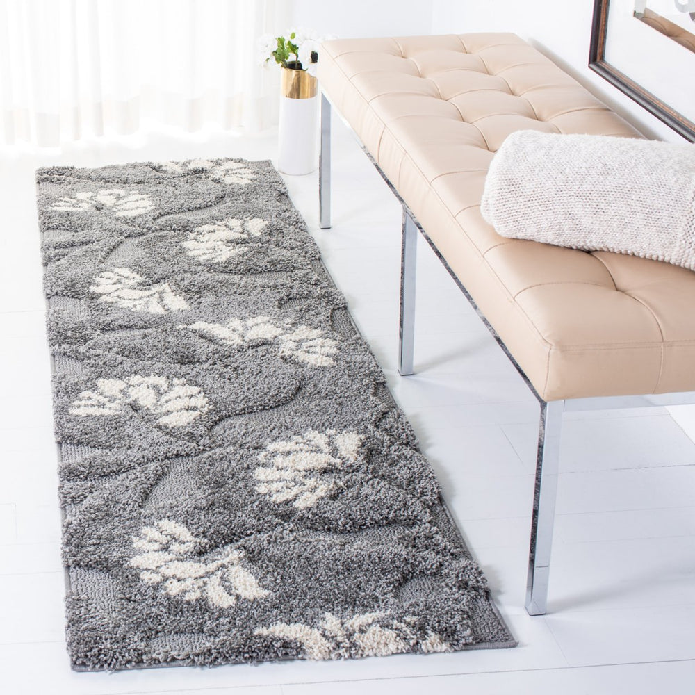 SAFAVIEH Florida Shag SG459-8013 Grey / Beige Rug Image 2