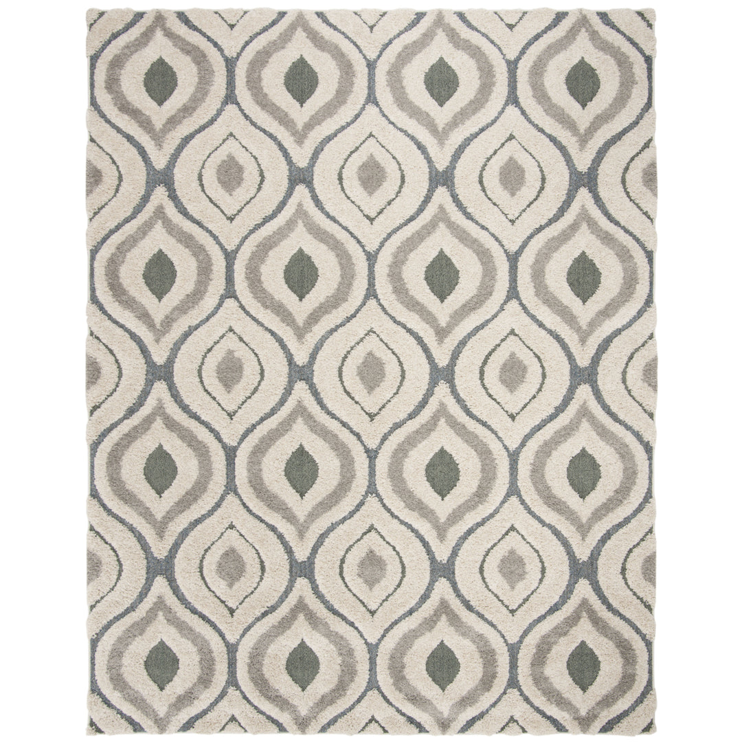 SAFAVIEH Florida Shag SG461-1160 Cream / Light Blue Rug Image 1