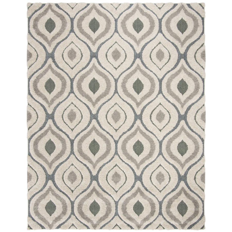 SAFAVIEH Florida Shag SG461-1160 Cream / Light Blue Rug Image 1