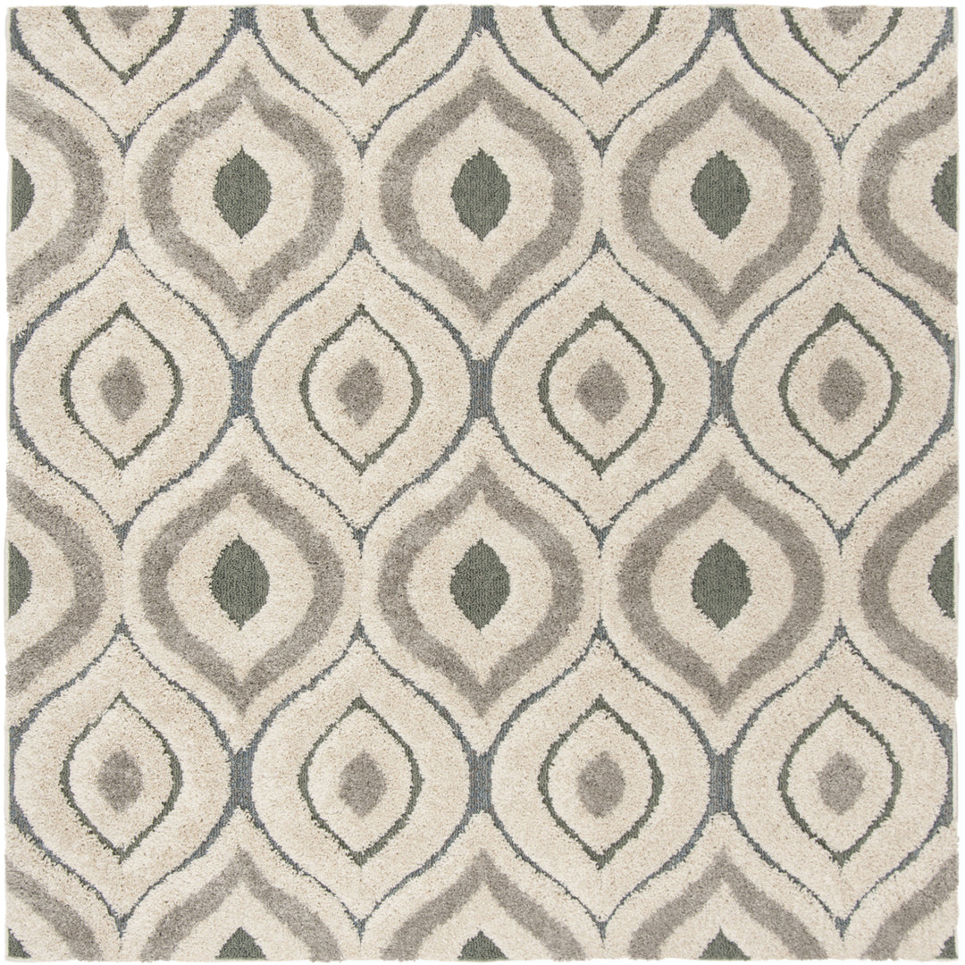 SAFAVIEH Florida Shag SG461-1160 Cream / Light Blue Rug Image 6