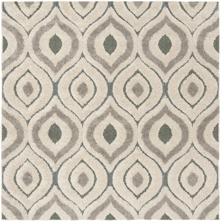 SAFAVIEH Florida Shag SG461-1160 Cream / Light Blue Rug Image 1