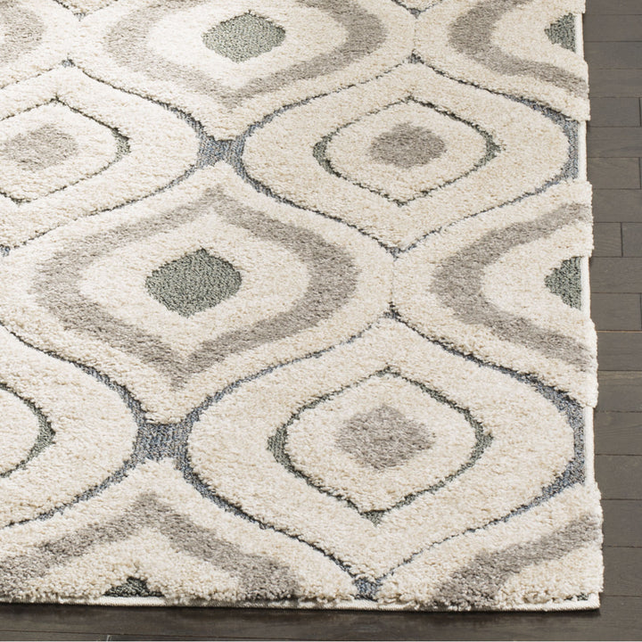 SAFAVIEH Florida Shag SG461-1160 Cream / Light Blue Rug Image 8