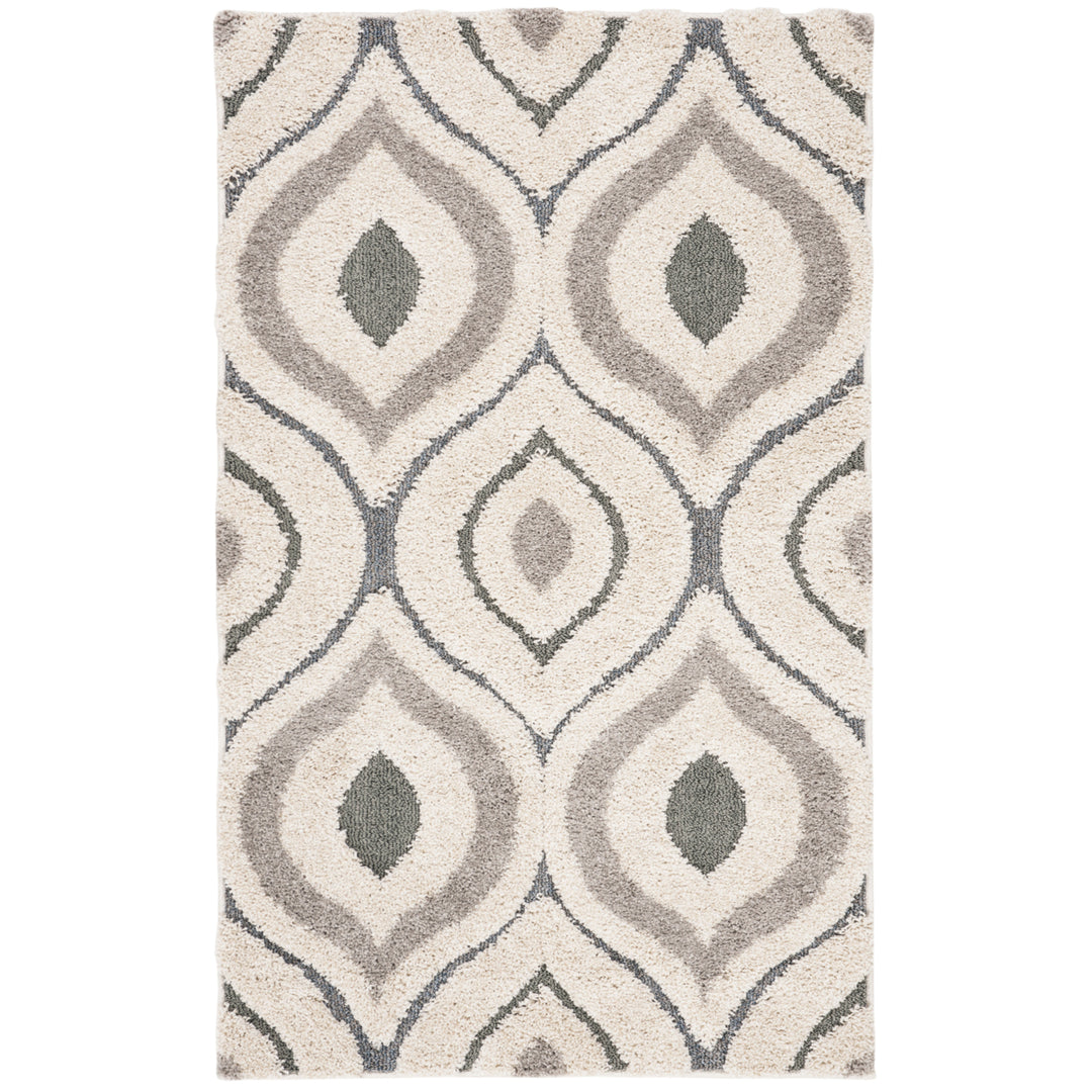 SAFAVIEH Florida Shag SG461-1160 Cream / Light Blue Rug Image 9