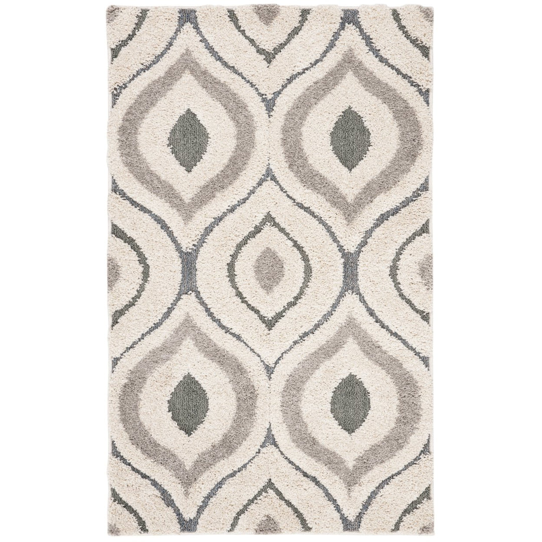 SAFAVIEH Florida Shag SG461-1160 Cream / Light Blue Rug Image 1