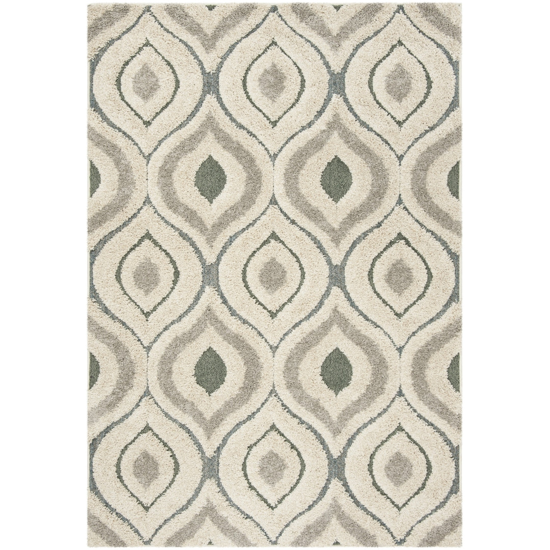 SAFAVIEH Florida Shag SG461-1160 Cream / Light Blue Rug Image 10