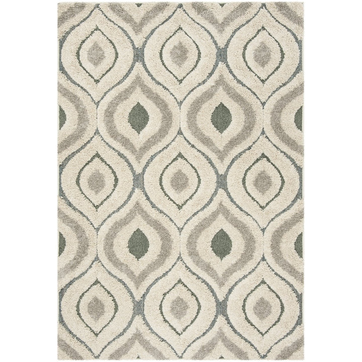 SAFAVIEH Florida Shag SG461-1160 Cream / Light Blue Rug Image 1