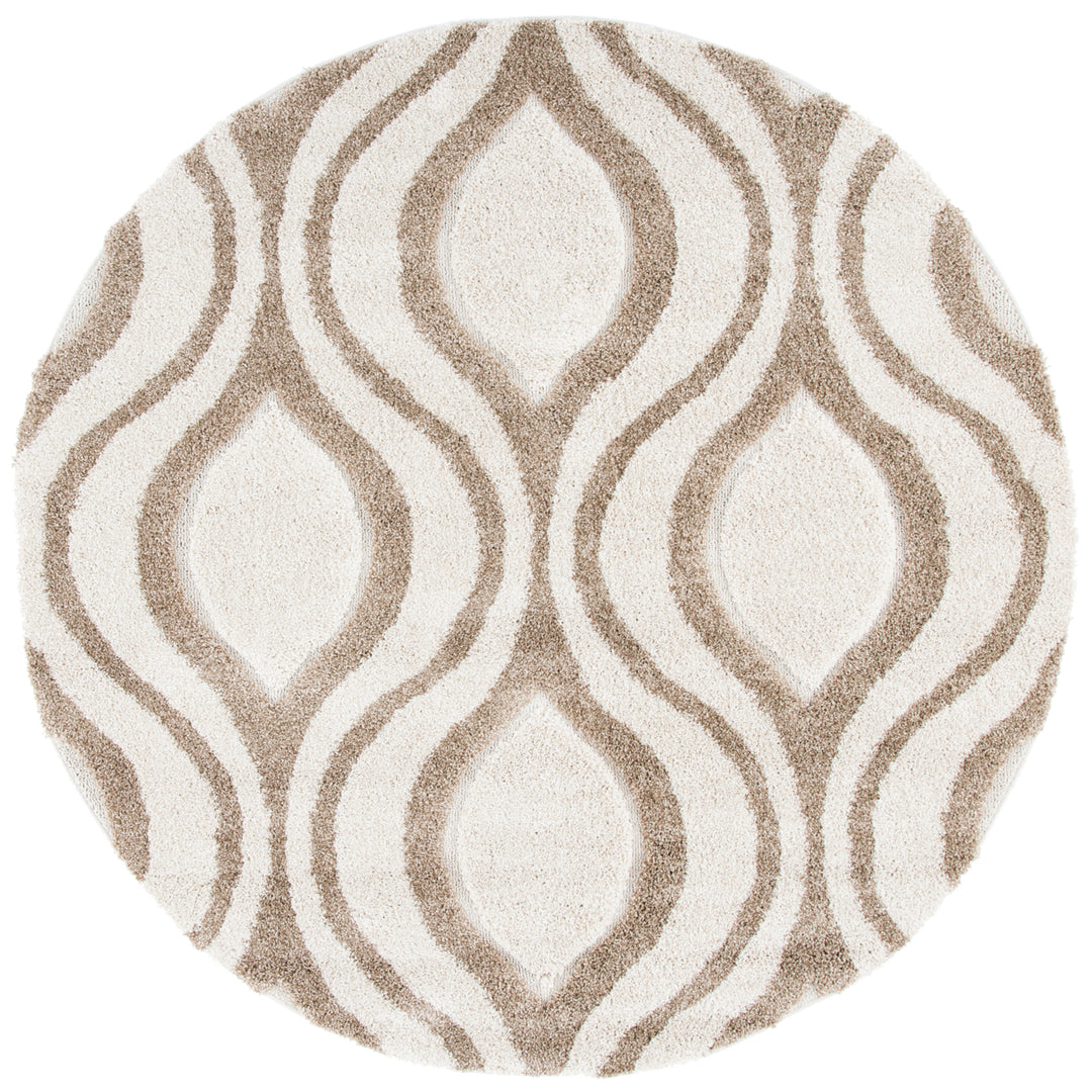 SAFAVIEH Florida Shag SG461-1213 Ivory / Beige Rug Image 3