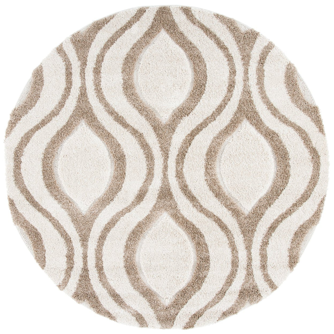 SAFAVIEH Florida Shag SG461-1213 Ivory / Beige Rug Image 1