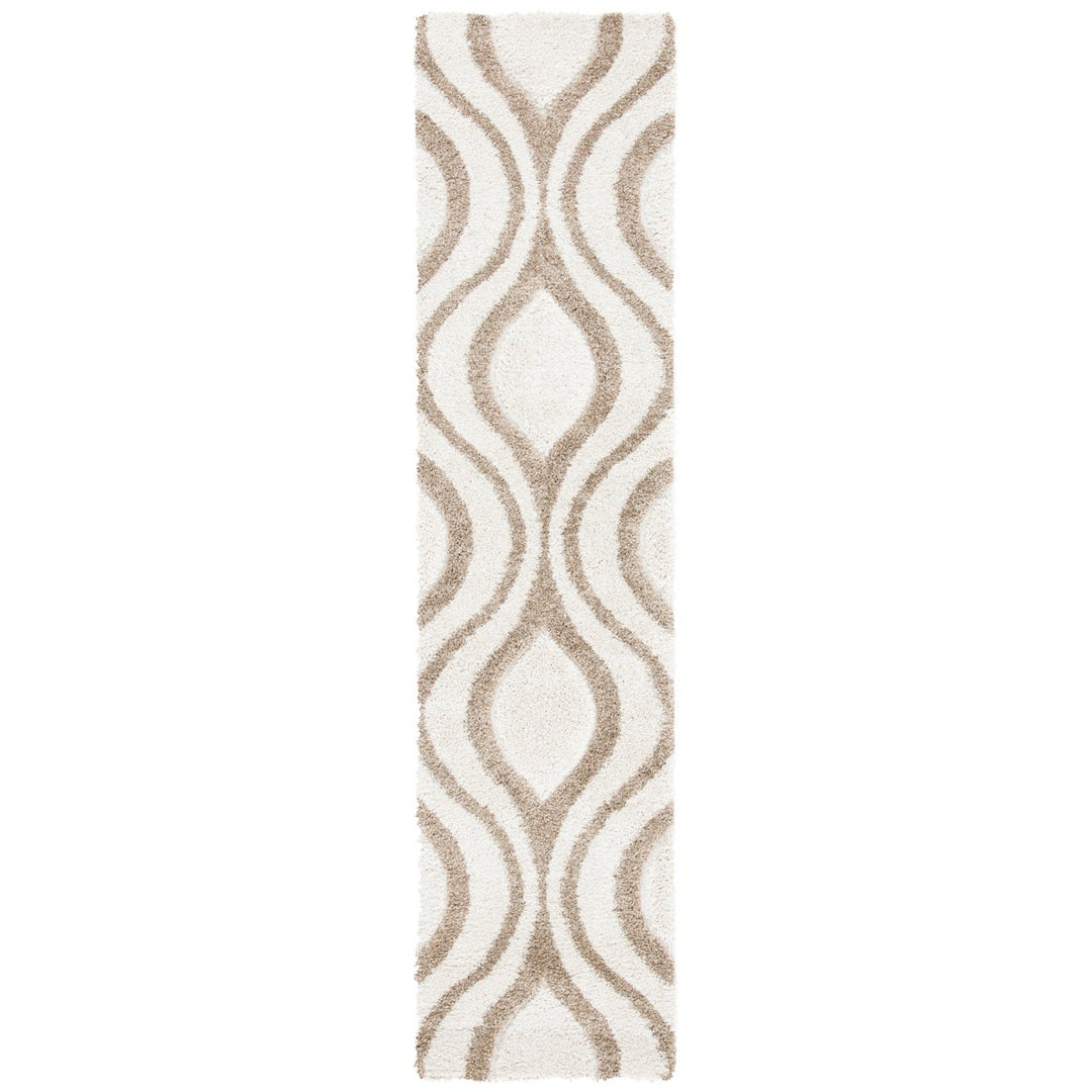 SAFAVIEH Florida Shag SG461-1213 Ivory / Beige Rug Image 4