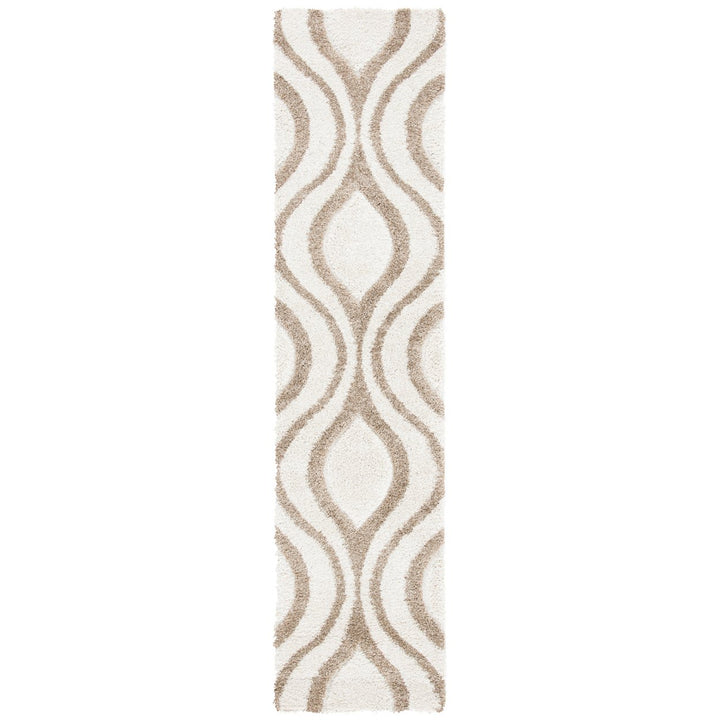 SAFAVIEH Florida Shag SG461-1213 Ivory / Beige Rug Image 4