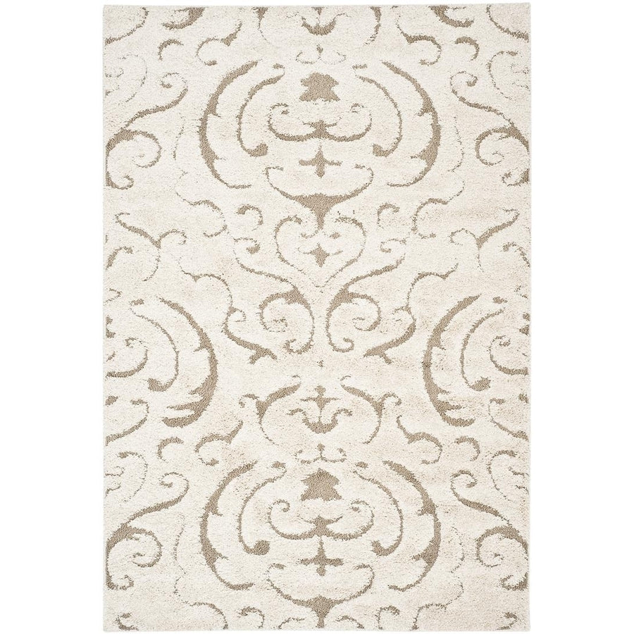 SAFAVIEH Florida Shag SG462-1113 Cream / Beige Rug Image 1