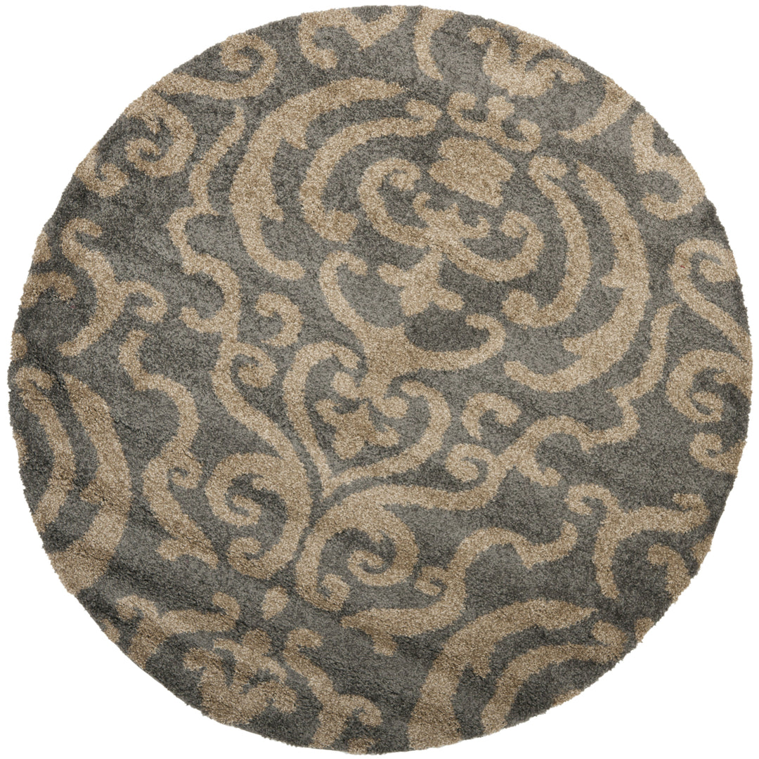 SAFAVIEH Florida Shag SG462-8013 Grey / Beige Rug Image 4