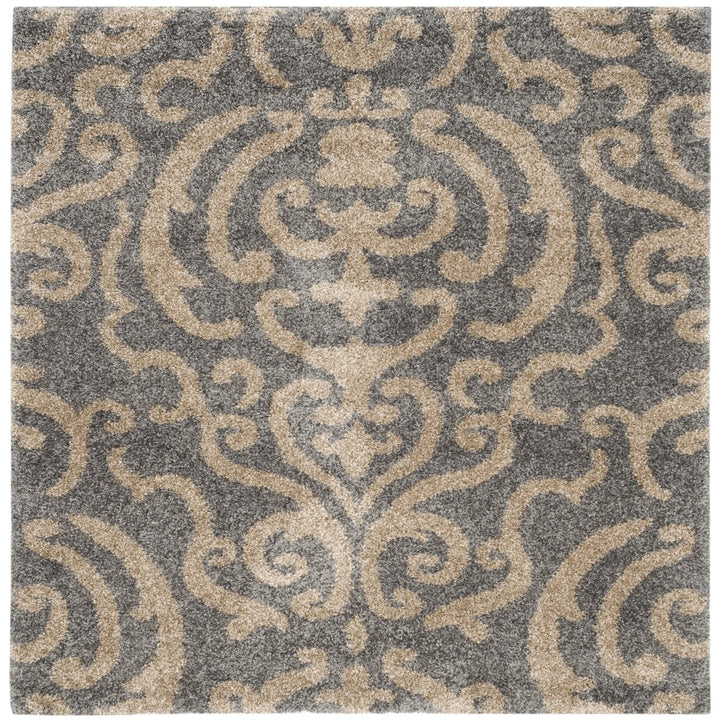 SAFAVIEH Florida Shag SG462-8013 Grey / Beige Rug Image 1