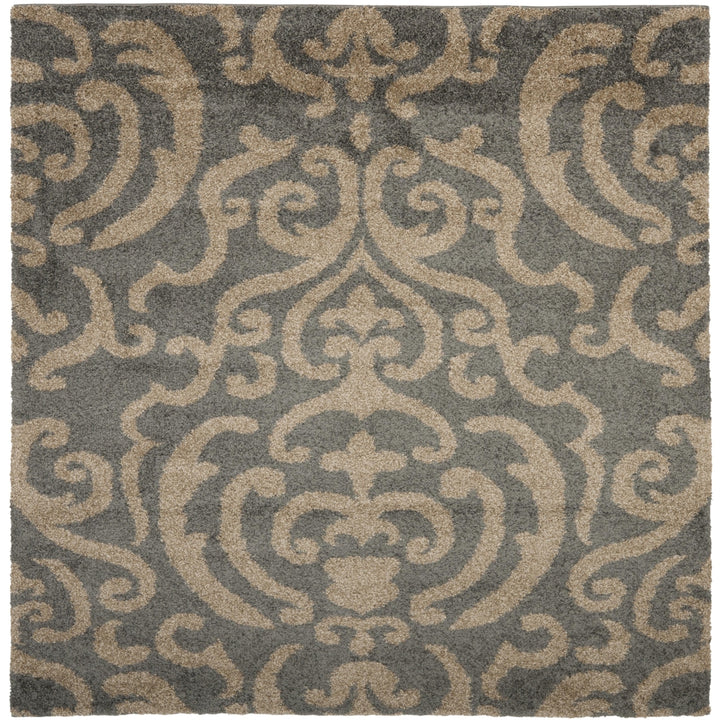 SAFAVIEH Florida Shag SG462-8013 Grey / Beige Rug Image 7