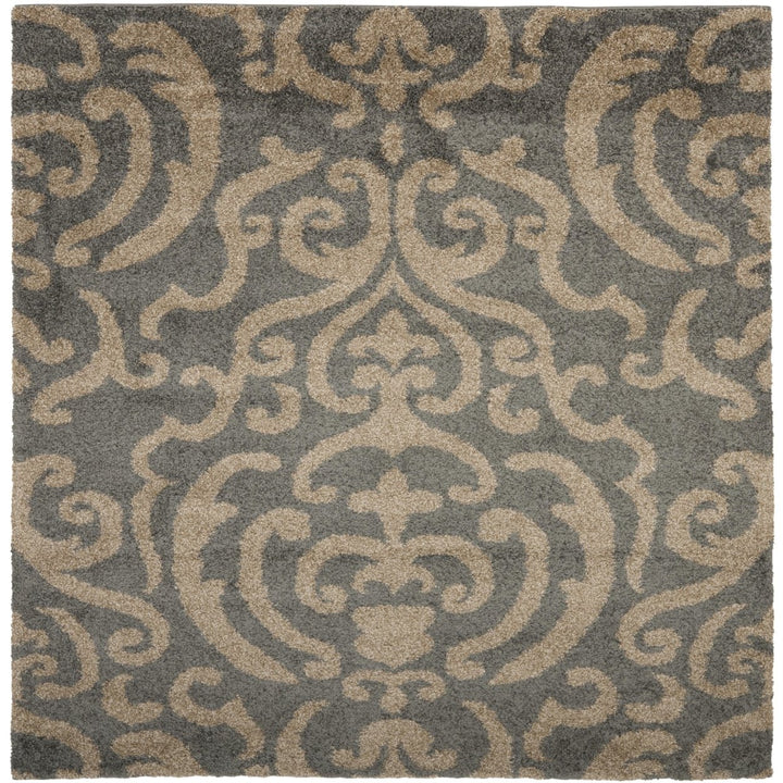 SAFAVIEH Florida Shag SG462-8013 Grey / Beige Rug Image 1