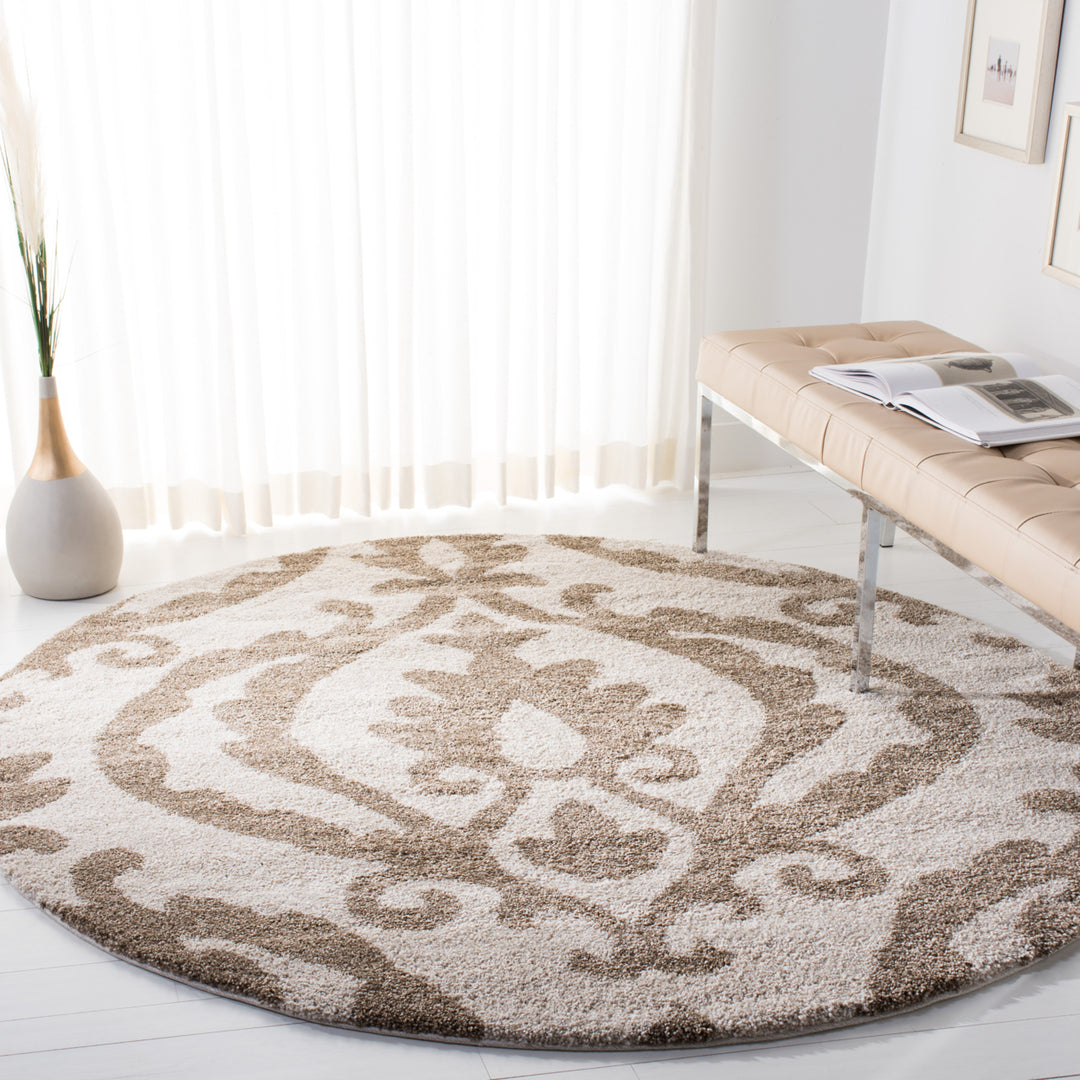 SAFAVIEH Florida Shag SG469-1113 Cream / Beige Rug Image 8