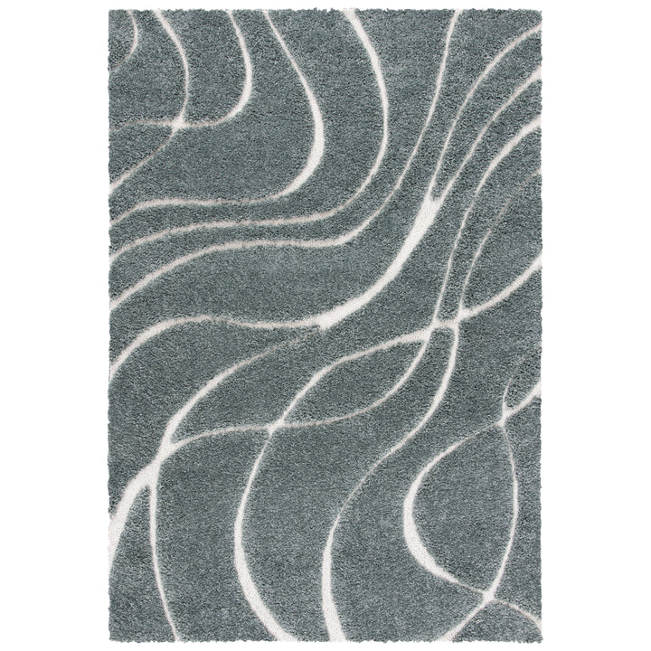 SAFAVIEH Florida Shag SG471-5112 Sage / Ivory Rug Image 1