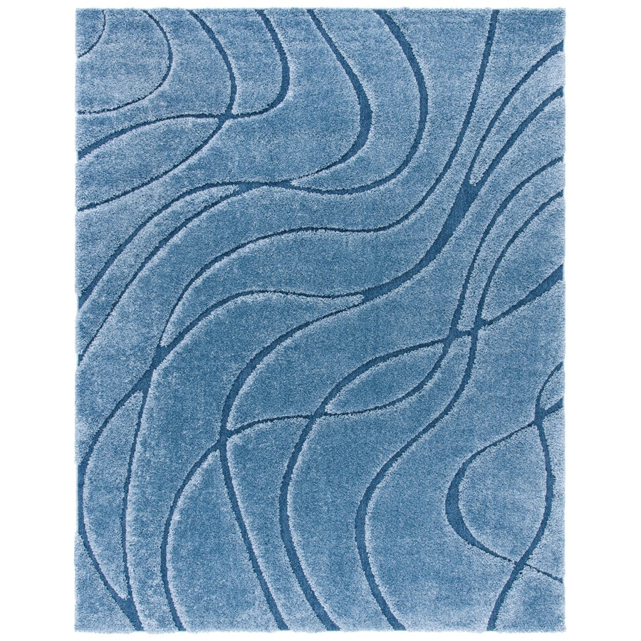 SAFAVIEH Florida Shag SG471-6065 Light Blue / Blue Rug Image 1