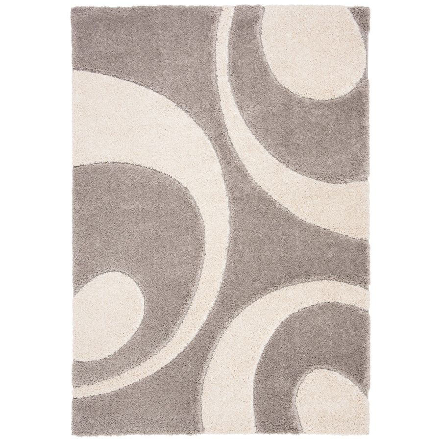 SAFAVIEH Florida Shag SG474-8011 Grey / Ivory Rug Image 1