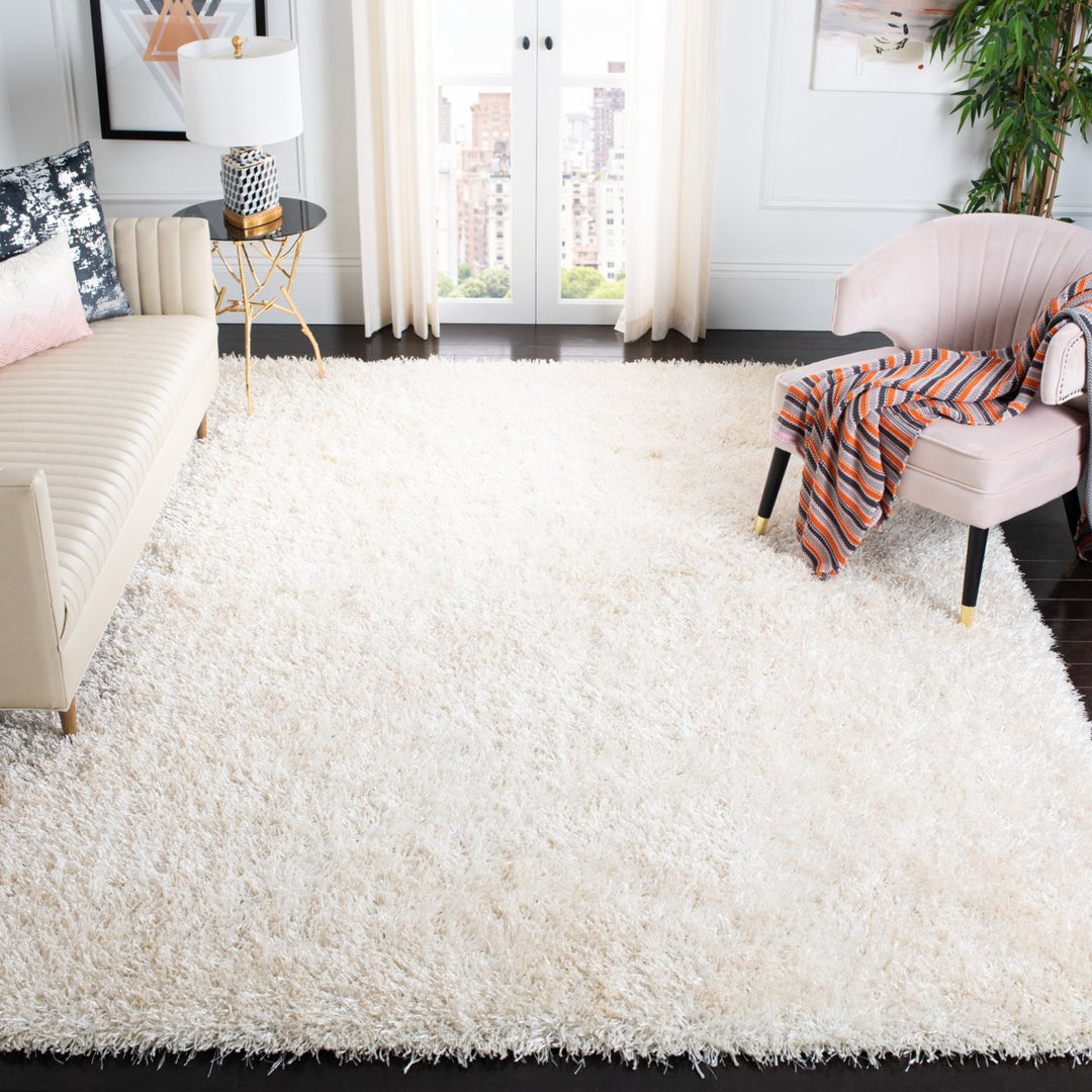 SAFAVIEH Orleans Shag SG531-1111 Off White/Off White Rug Image 1