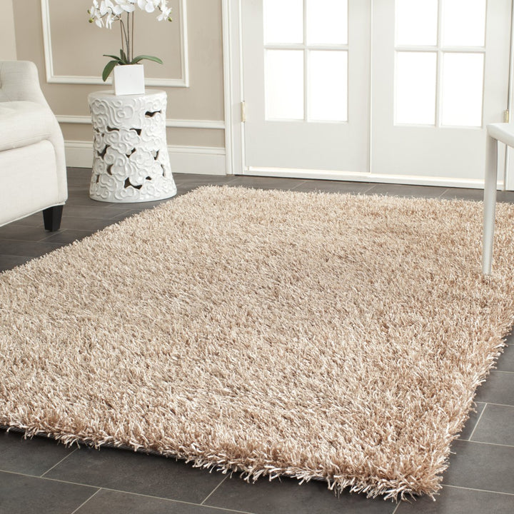 SAFAVIEH Orleans Shag SG531-1313 Beige / Beige Rug Image 1