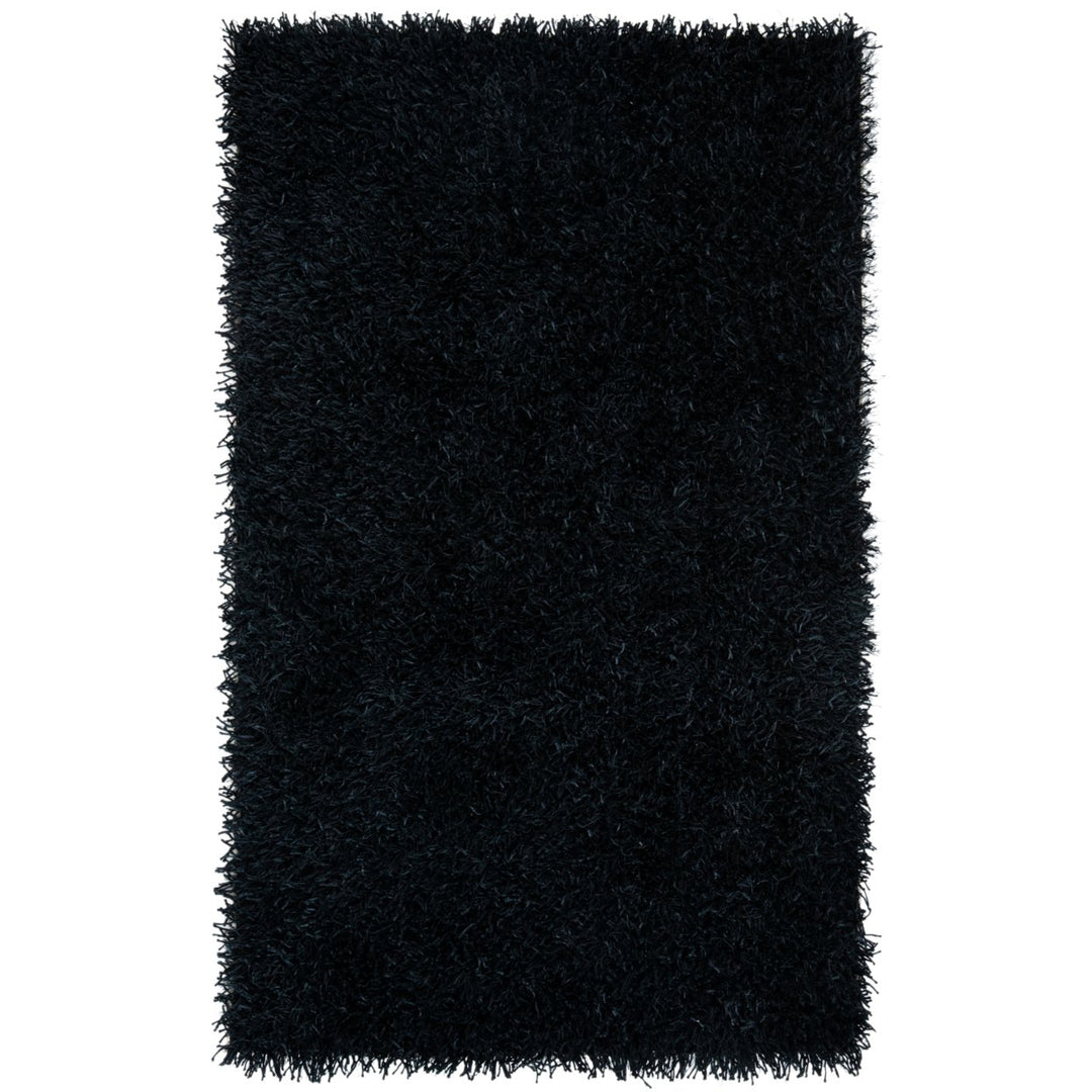 SAFAVIEH Orleans Shag SG531-9090 Black / Black Rug Image 7