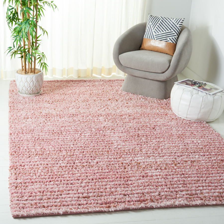 SAFAVIEH Classic Shag SG640P Handwoven Pink Rug Image 1