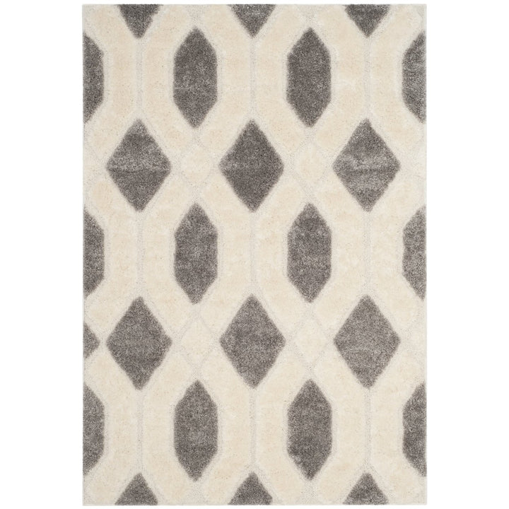 SAFAVIEH Memphis Shag SG833G Grey / Cream Rug Image 1