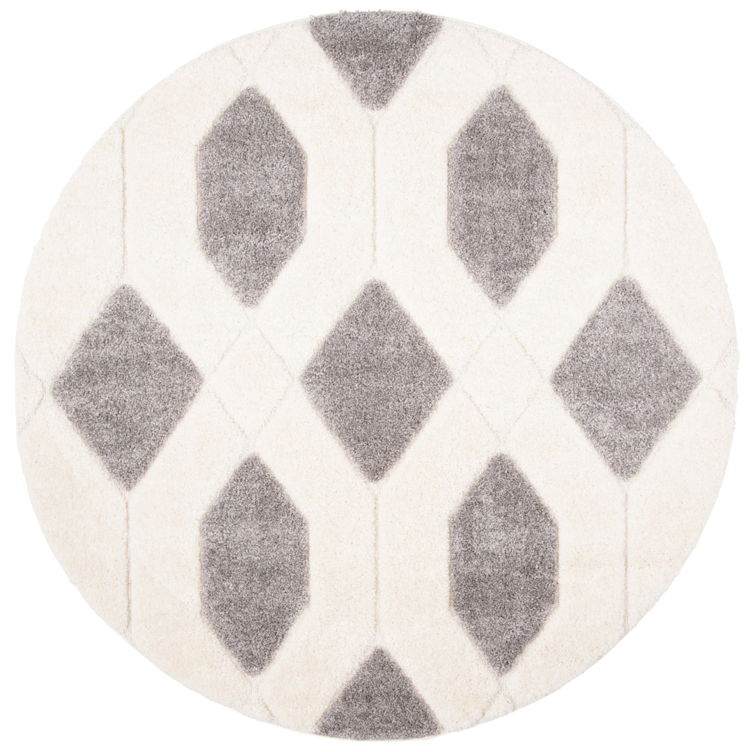 SAFAVIEH Memphis Shag SG833G Grey / Cream Rug Image 4