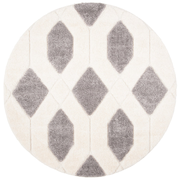 SAFAVIEH Memphis Shag SG833G Grey / Cream Rug Image 4