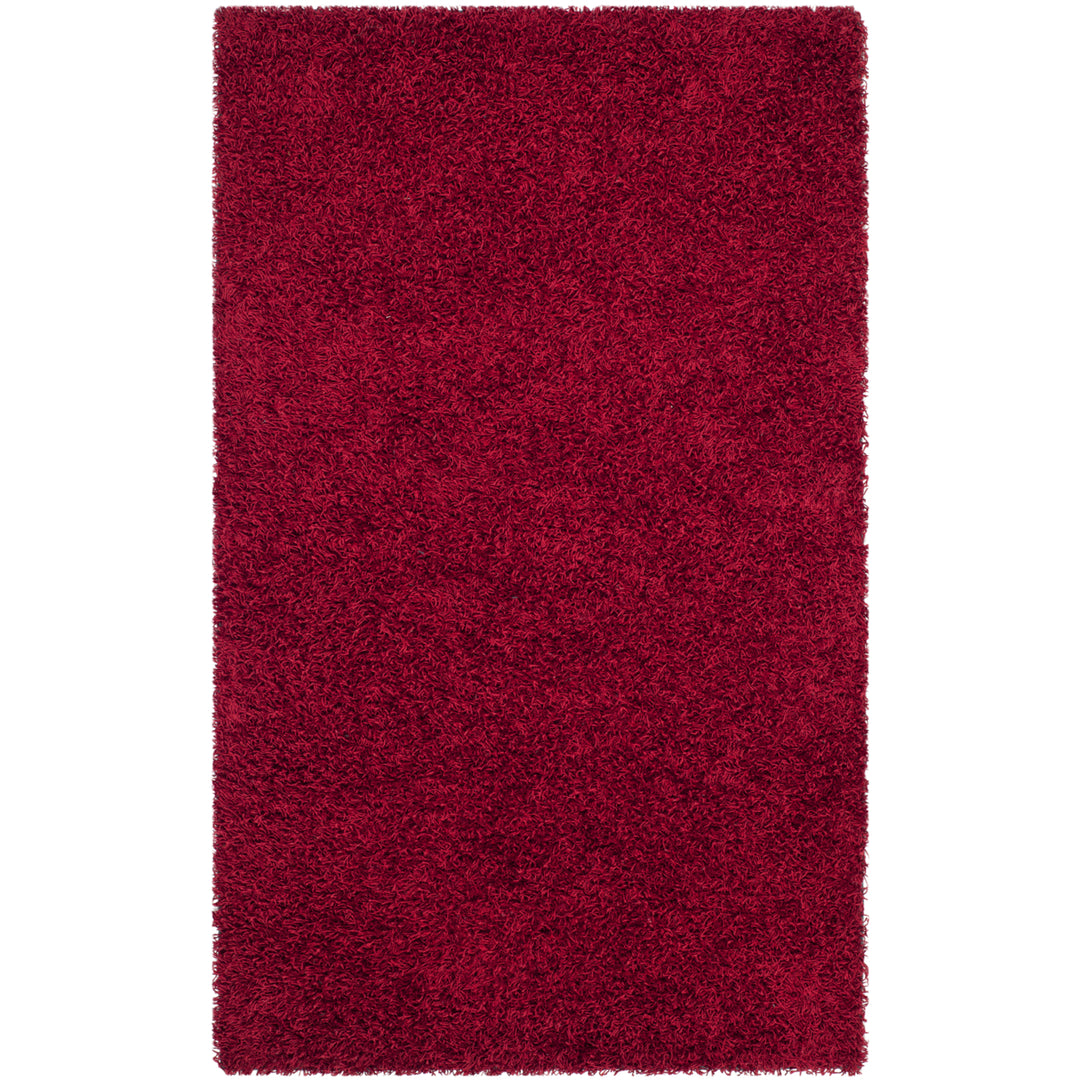 SAFAVIEH Monterey Shag Collection SG851R Handmade Red Rug Image 8