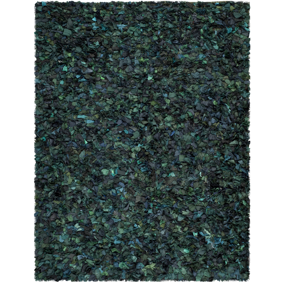 SAFAVIEH Rio Shag SG951A Handwoven Green / Multi Rug Image 1