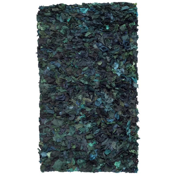 SAFAVIEH Rio Shag SG951A Handwoven Green / Multi Rug Image 1