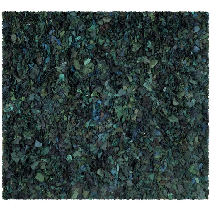 SAFAVIEH Rio Shag SG951A Handwoven Green / Multi Rug Image 1