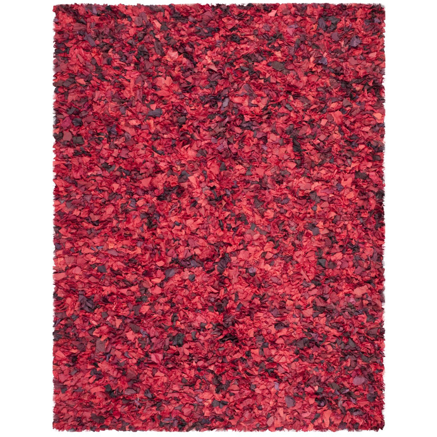 SAFAVIEH Rio Shag SG951E Handwoven Red / Multi Rug Image 1