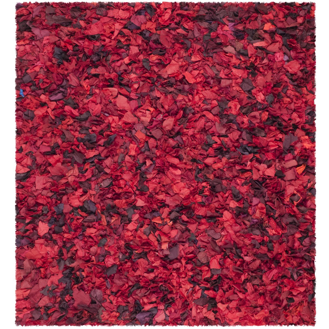 SAFAVIEH Rio Shag SG951E Handwoven Red / Multi Rug Image 6