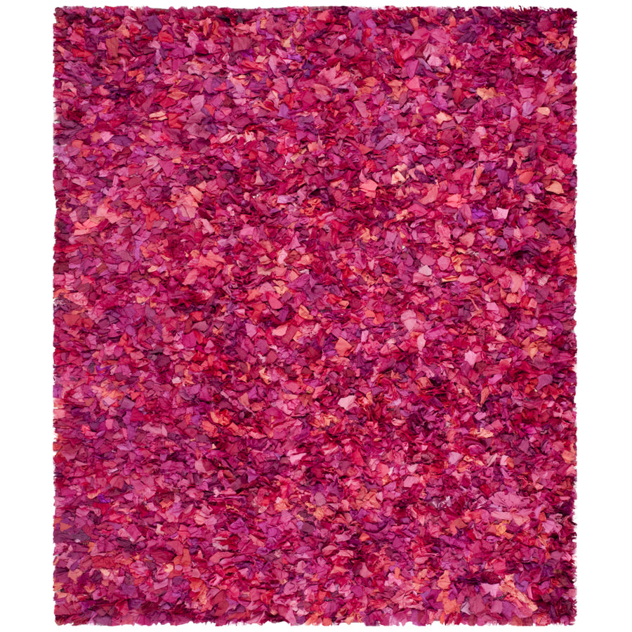 SAFAVIEH Rio Shag SG951F Handwoven Fuchsia / Multi Rug Image 1