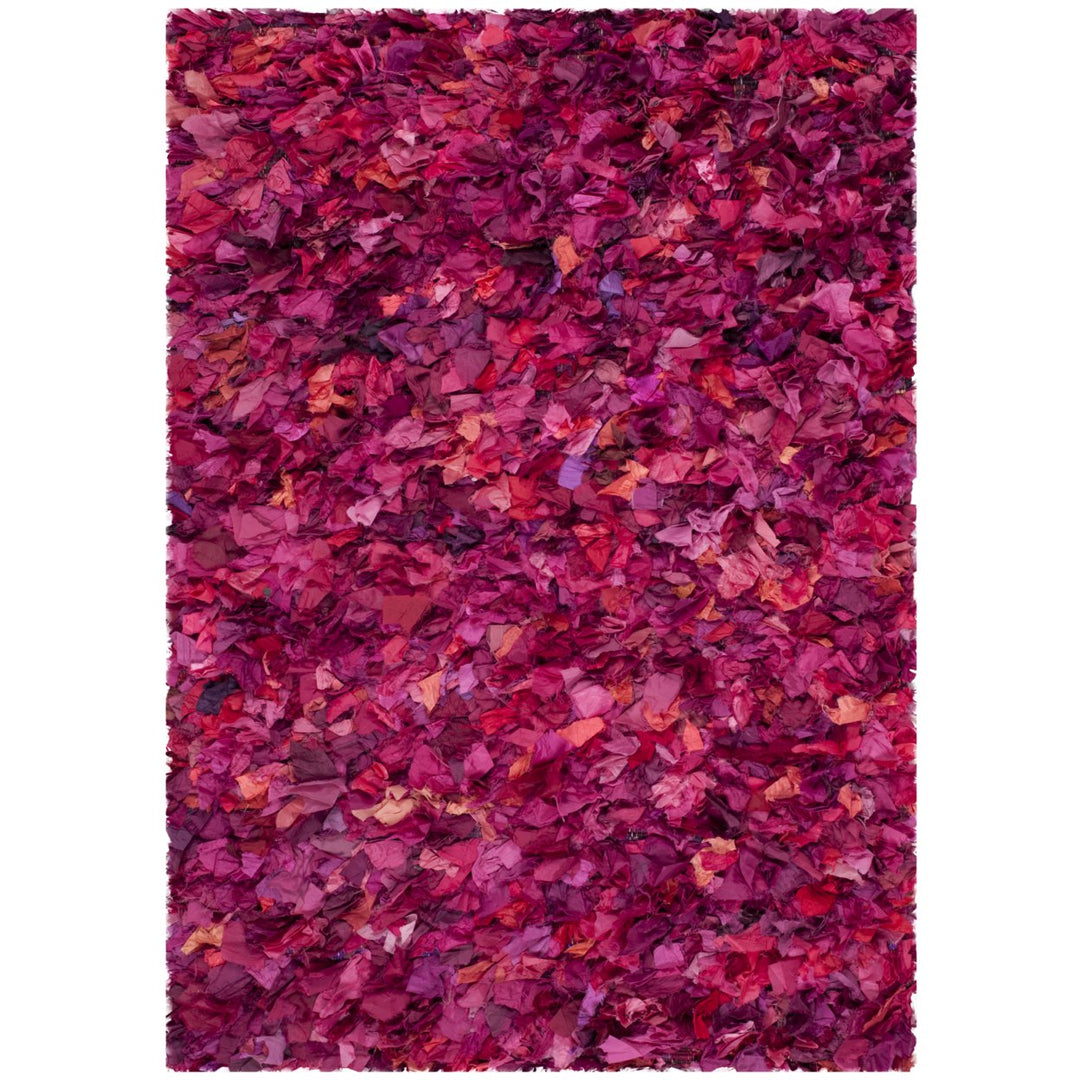 SAFAVIEH Rio Shag SG951E Handwoven Red / Multi Rug Image 10