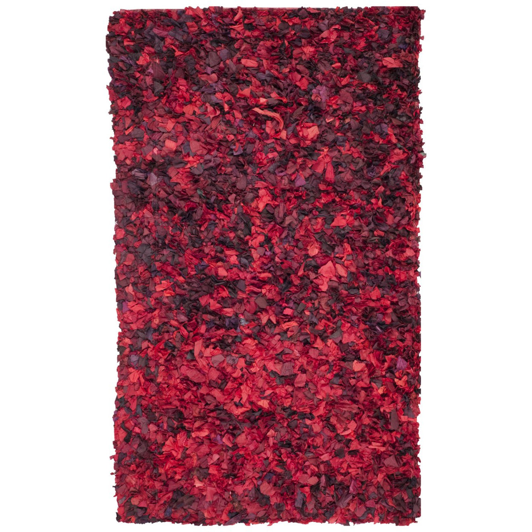 SAFAVIEH Rio Shag SG951E Handwoven Red / Multi Rug Image 11