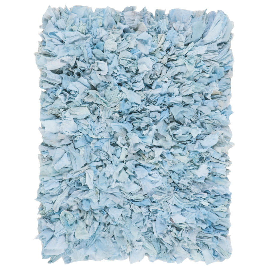 SAFAVIEH Rio Shag Collection SG951K Handmade Sky Rug Image 1