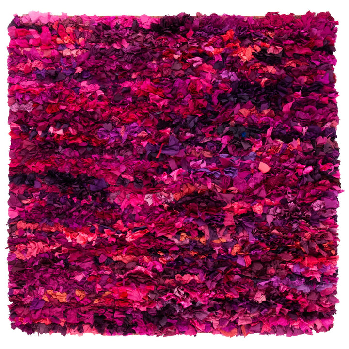 SAFAVIEH Rio Shag SG951F Handwoven Fuchsia / Multi Rug Image 6