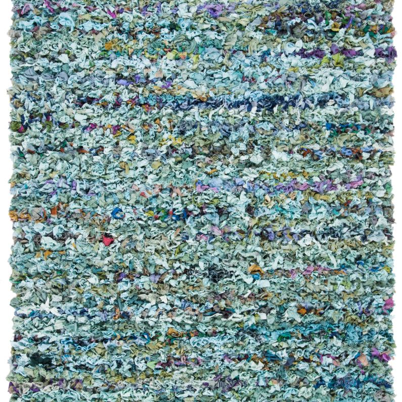 SAFAVIEH Rio Shag SG951M Handwoven Blue / Multi Rug Image 1